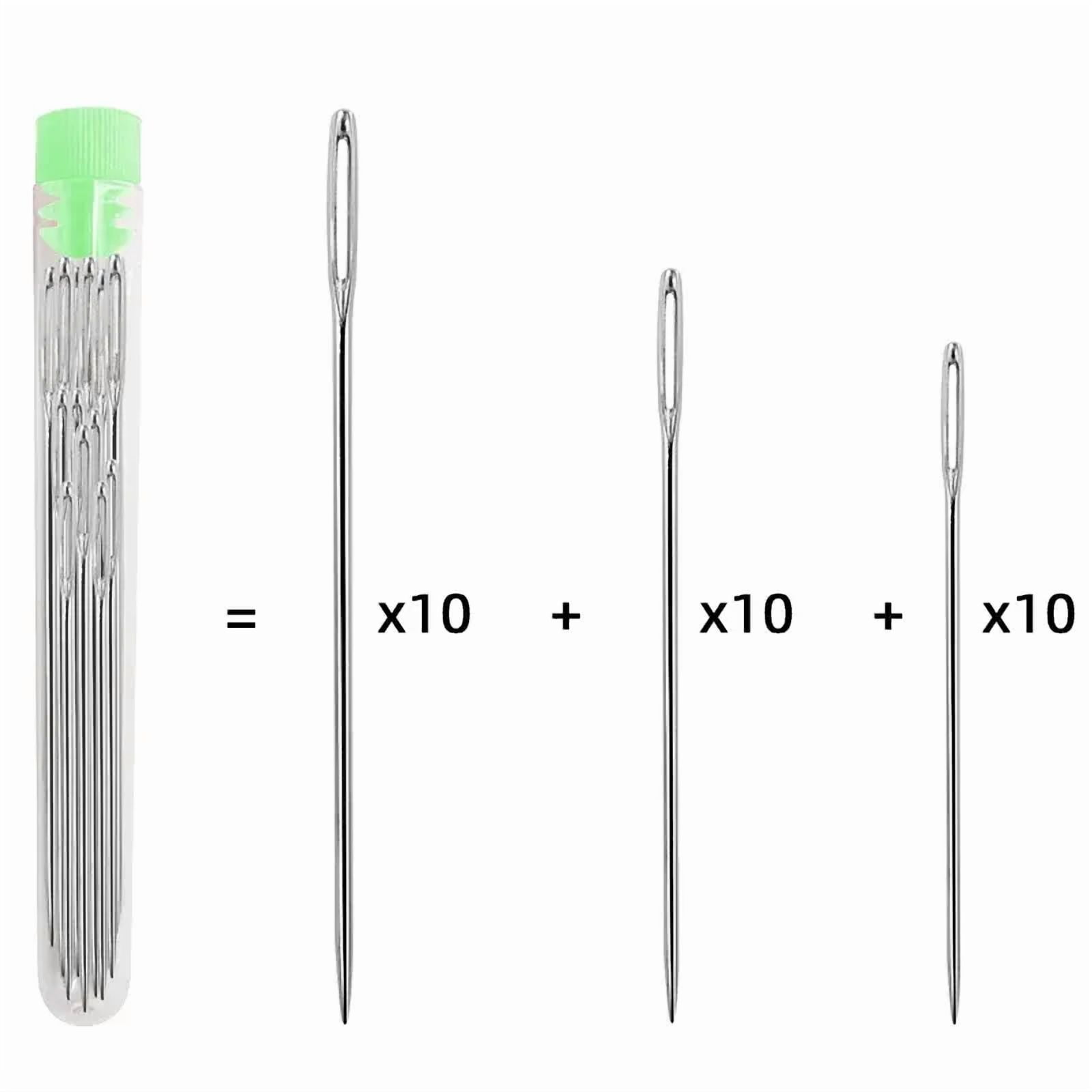 Large eye needle Sewing needle Handmade leather needle steel yarn knitting needle sewing tool set