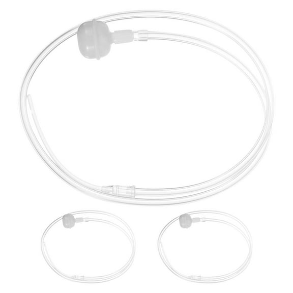 OUNONA 3-Piece Transparent Plastic Feeding Bottle with Helper Tubing for Breastfeeding Mothers