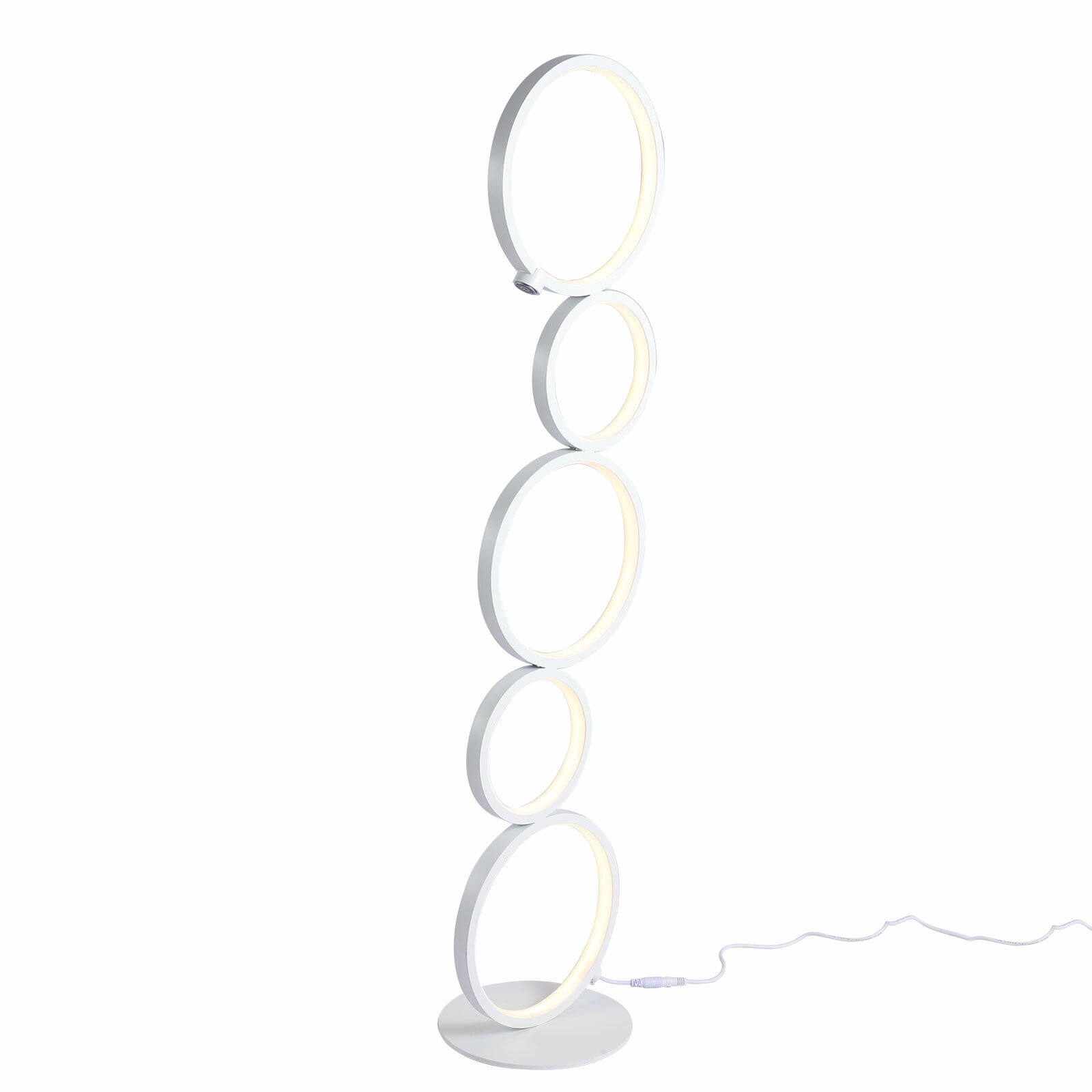 Modern 24W LED Floor Lamp with Dimmable Brightness for Living Room