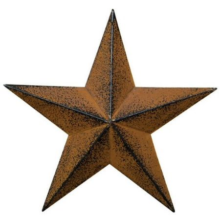 - Large Dimensional Primitive Rustic Steel Metal Barn Star Hanger, 24-inch, Rust/Black, Measures 24 wide (tip to tip), 4 deep (inches) By Home Collection From USA