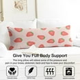 thumbnail image 3 of Strawberry Body Pillow Cover - Soft & Breathable, Hidden Zipper, 20"x54", Kawaii Strawberry & Floral Print - Perfect Gift for Strawberry Lovers, Side Sleepers, Pregnancy Support & Sweet Home Decor, 3 of 7