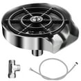 thumbnail image 1 of Automatic Faucet Glass Rinser Stainless Steel Metal Bottle Washer with Tee Connector and Water Pipe Coffee Cup Cleaner Tool Kitchen Sink Accessories for Home Bar Restaurants, 1 of 8