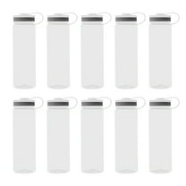 Wide Mouth Water Bottles 26 oz. Set of 10, Bulk Pack - BPA Free, Great for Gym, Camping, Backpacking, School - Clear