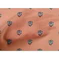 thumbnail image 4 of oneOone Cotton Poplin Fabric Floral Block Printed Fabric 1 Yard 42 Inch Wide, 4 of 4