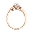 thumbnail image 2 of Round Diamond Cluster Ring Band in 14K Rose Gold (1/2 Carat) (Ring Size 8.25) (SI1-SI2 Clarity), 2 of 4