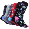 thumbnail image 5 of Marino Mens Dress Socks - Fun Colorful Socks for Men - Cotton Funky Socks - 6 Pack, 5 of 5