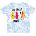 thumbnail image 3 of Inktastic Hey There Buddy with Ketchup Mustard and Hot Dog Boys or Girls Toddler T-Shirt, 3 of 5