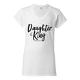 thumbnail image 2 of Wild Bobby Daughter Of The King 2 Corinthians 6:18 Inspirational/Christian Women Standard V-Neck Tee, White, Medium, 2 of 5
