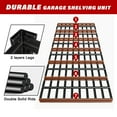 thumbnail image 6 of REIBII 48.2"W Garage Shelving  Heavy Duty 3000LBS Storage Shelves Adjustable 5 Tier Metal Shelving,48.2''L X 24.5''W X 72''H, 6 of 8