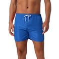 thumbnail image 1 of INSPIRAR CHIC Pantalones Cortos de Playa para Hombre, Ligeros, de Color Sólido, con Cintura Elástica y Cordón, Verano, 28 Azul, 1 of 6