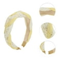 thumbnail image 3 of Unique Bargains 1 Pc Lace Twist Braided Headbands Yellow, 3 of 6