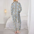 thumbnail image 6 of Wukai Cute Sloth Print Women's Pajama Set - Soft Long Sleeve Sleepwear for Comfort and Style-Large, 6 of 9