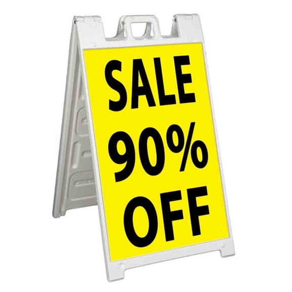 Sale 90 Percent Off (24" X 36") Standard A-Frame Signicade, Includes Decal Applied To Stand