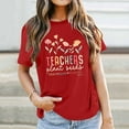 thumbnail image 1 of MKLEKYY Playeras Algodon Mujer Camiseta Informal Y Versátil Con Estampado De Letras Para Mujer, Ideal Para El Día Del Maestro Y La Temporada Escolar Talla M, 1 of 3