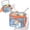Blue&Orange, variant on Kids Bike Basket, Front Frame Handlebar Bag for Toddler Scooter Tricycle Bicycle, Cute Small Fabric Bicycle Basket for Boys & Girls,