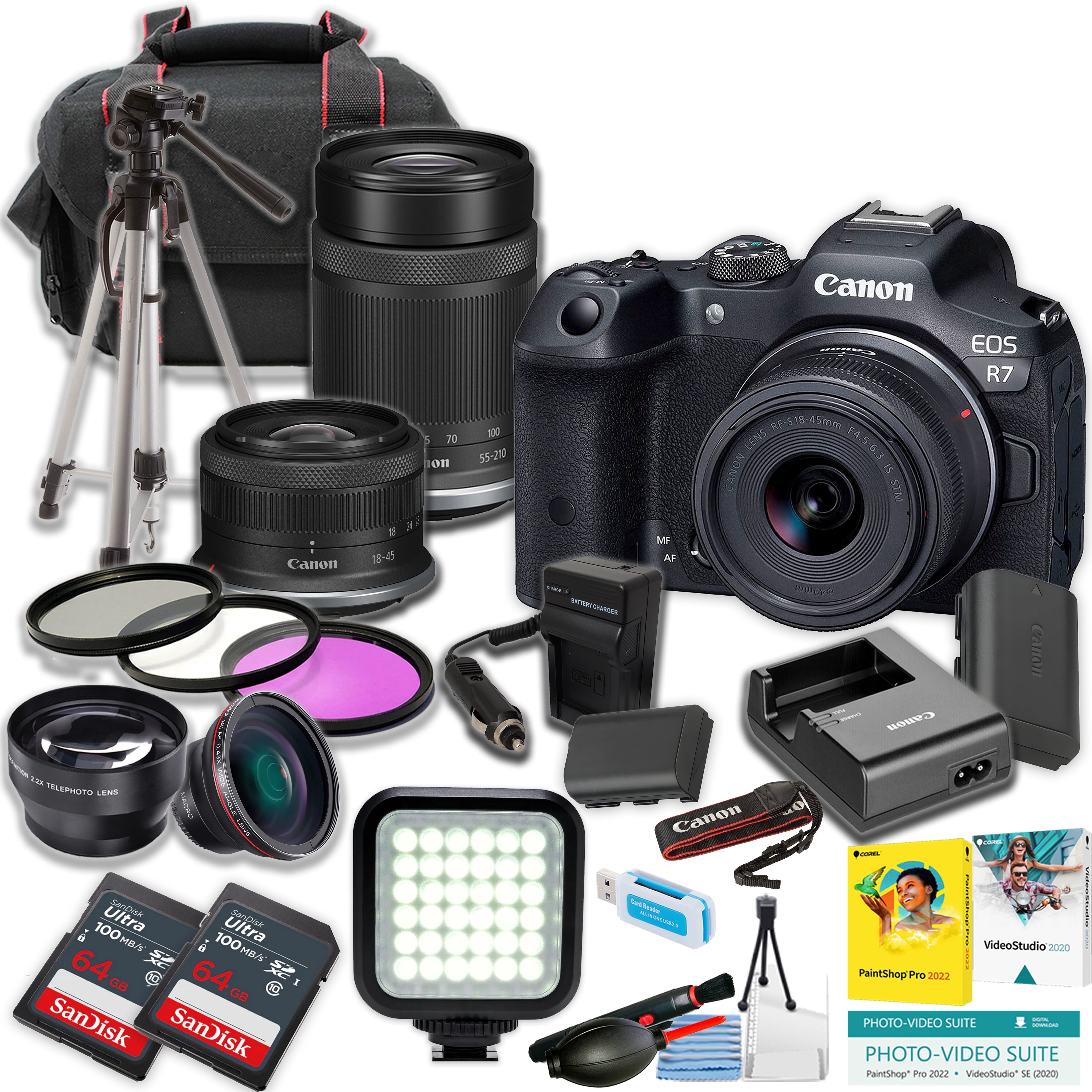 Canon EOS 60D DSLR Camera with 18-135mm and 70-300mm Lenses Kit