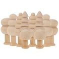 thumbnail image 1 of Miangastore 10Pcs Miniature Tree Craft in Hemlock Wood for Children's Play, 1 of 8