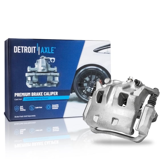 Detroit Axle - Front Right Disc Brake Caliper w/Bracket Replacement for L4 2005-2019 Nissan Frontier 2009 2010 2011 2012 Suzuki Equator