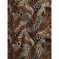 thumbnail image 5 of Men'sT-Shirt - Brown and Black Animal Printed Short Sleeve Crew Neck, Lightweight Summer Casual and Restaurant Wear, Durable and Comfortable Fabric Suitable for Daily Wear, Fashion Versatile Top, 5 of 6