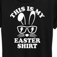 thumbnail image 3 of Instant Message - This Is My Easter Shirt - Women's Short Sleeve Graphic T-Shirt, 3 of 6