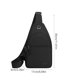 thumbnail image 3 of Bolso bandolera para hombre | Bolso de pecho ligero e impermeable de 0,2 kg | Mochila bandolera multifuncional para deportes al aire libre con puerto para auriculares para viajes y ocio, 3 of 6