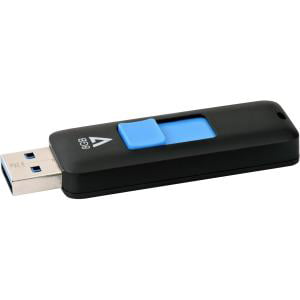 8GB FLASH DRIVE USB 3.0 BLACK RETRACTABLE CONNECTOR