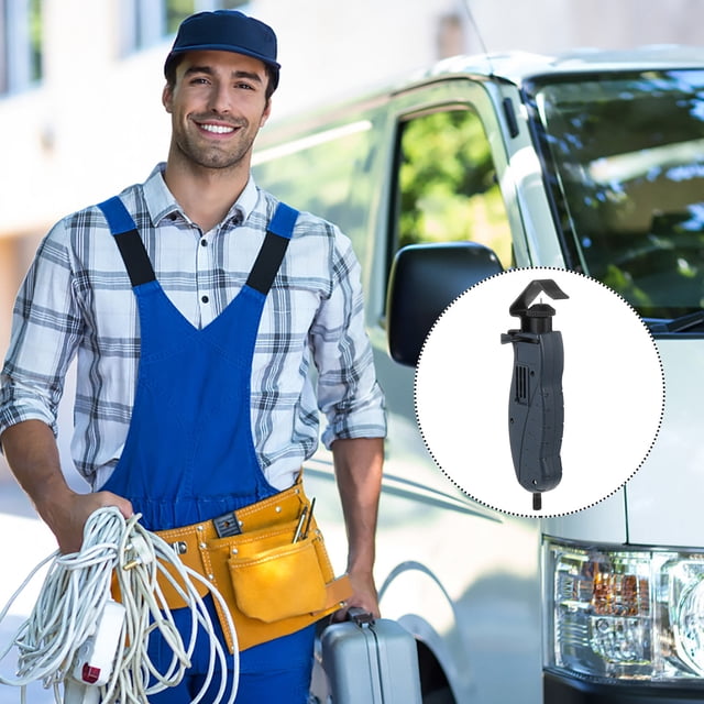 VERDANVERSE Pinzas Pelacables Multiusos Con Ajustable Y Resorte Para Corte Seguro En Cables Negros