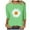 Green, variant on Bjutir Women T-Shirts Tees Casual Loose 3/4 Sleeve Daisy Print T Shirt Brown L