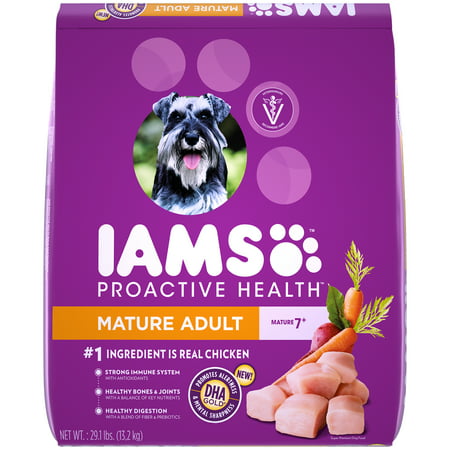 IAMS PROACTIVE HEALTH Mature Adult Dry Dog Food Chicken, 29.1 lb.