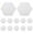 White, variant on Aloha 12 Pcs Message Board Felt Hexagon Wall Board Self-adhesive Wall Memo Board