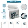 thumbnail image 7 of Table Runner Dresser Scarf 13 x 70 Inch Abstract Green Tulip Ray White Table Runners Non-Slip Heat Kitchen Dining Table Decor for Kitchen Farmhouse Indoor Outdoor Home Party, 7 of 7