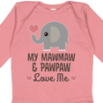 thumbnail image 4 of Inktastic Mawmaw and Pawpaw Love Me Grandson Granddaughter Boys or Girls Long Sleeve Baby Bodysuit, 4 of 5