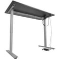 thumbnail image 4 of Titan Fitness A2 Adjustable Sit/Stand Desk 60" x 30" Black Top Silver Frame, 4 of 5