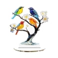thumbnail image 1 of QTOCIO Branches Colorées Stéréoscopiques Oiseaux Volants Décoration de Table de Bureau, 1 of 9