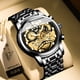 thumbnail image 5 of Reloj de cuarzo automático hueco de moda para hombre, reloj de pulsera luminoso resistente al agua para estudiantes y hombres, 5 of 6
