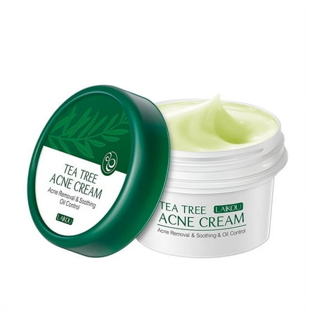 BEUKING Tea Tree Oil Face Cream Acne Cream - for Oily, Prone Skin, Extra Soothing & Nourishing Non-Greasy Botanical Facial Moisturizer, Balancing Oily Skin Moisturizer, Gently Repair