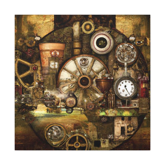 Copper Clockwork Dreaming - Canvas