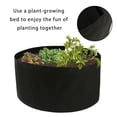 thumbnail image 4 of Fabric Raised Garden Bed, 50 Gallons Round Planting Container Grow Bags Breathable Felt Fabric Planter Pot for Plants, Flowers, Vegetables (Black), 4 of 8