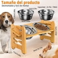 thumbnail image 3 of Cuencos Elevados PKDEF Ajustables en Altura y Ángulo con Alfombrilla Antideslizante para Perros Pequ, 3 of 7