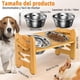 thumbnail image 3 of Cuencos Elevados PKDEF Ajustables en Altura y Ángulo con Alfombrilla Antideslizante para Perros Pequ, 3 of 7