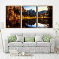thumbnail image 2 of IDEA4WALL 3 Piece Framed Canvas Wall Art for Living Room, Bedroom Waterfall in Deep Forest of Croatia Canvas Prints for Modern Home Decoration Ready to Hang, 2 of 4
