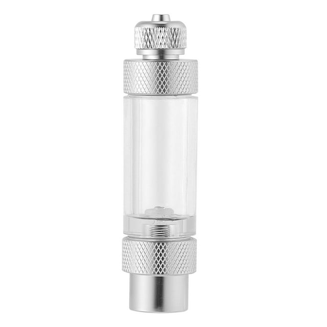 stanreset Compteur de Bulles CO2 Régulateur de CO2 en Alliage d'Aluminium Anti-Retour pour Dispositif d'Aquarium Argent 8cm 1ensemble