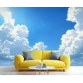 thumbnail image 3 of Blue Sky White Cloud Custom Mural- Natural Scenery Mural, Modern Large Murals For Living Room Bedroom, Blue Sky Murals For Nursery 98.4"W x 68.9"H (Not Peel and Stick), 3 of 6