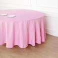 thumbnail image 4 of BalsaCircle 120" Pink Round Polyester Tablecloth Wedding Table Linens, 4 of 8