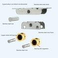 thumbnail image 3 of 4 Set Sliding Patio Door Rollers Replacement Stainless Steel Sliding Door Roller Assembly 88 Type Bearing For, 3 of 8