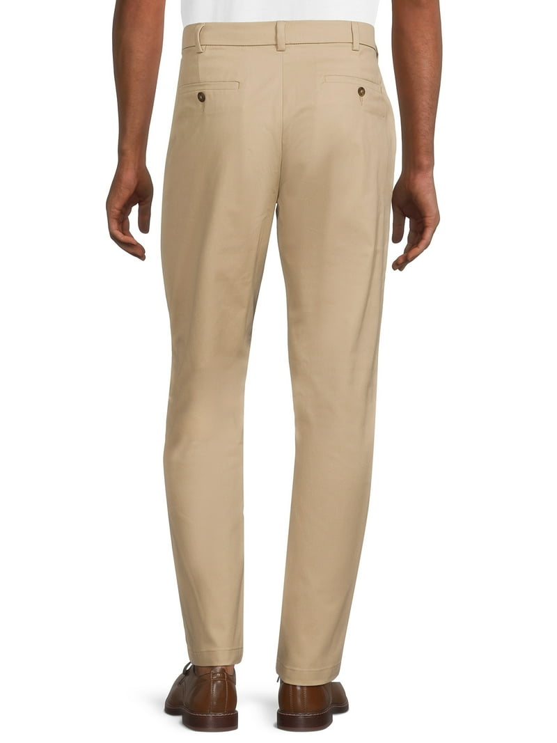 George Men's Straight Fit Khaki Pants Sizes 30-52 Cotton Blend