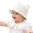 thumbnail image 2 of Kogui Kids Hats Boys Bucket Hat for Boys and Girls Travel Holiday Beach Sun Kids Bucket Hats 3 12 Months (Beige,3-12 Months), 2 of 6