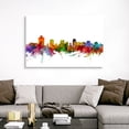 thumbnail image 4 of Great Big Canvas "Salt Lake City Skyline"  by Michael Tompsett Olive Green Pale Blue   Wrapped Canvas Print Wall Artwork, 4 of 7