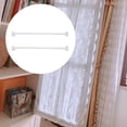 thumbnail image 5 of 2 Pcs Tension Curtain Rod Outfit Hangers Magnet Curtain Rod Double Curtain Rod Curtain Tension Rods Screen Rod Curtain Rod Adjustable White Plastic, 5 of 5