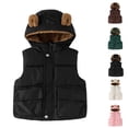 thumbnail image 5 of LRen Boys Down Vest Winter Warm Lined Sleeveless Jacket Insulated Padded Outerwear For Youth And Kids,4-5 Years,Z1-Dark Green, 5 of 5
